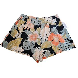 Volcom Shorts Womens Size XL Beach Bandit Tropical All Over Print Viscose NWT